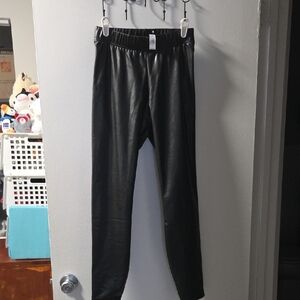 Old Navy Black Faux Leather Pants
